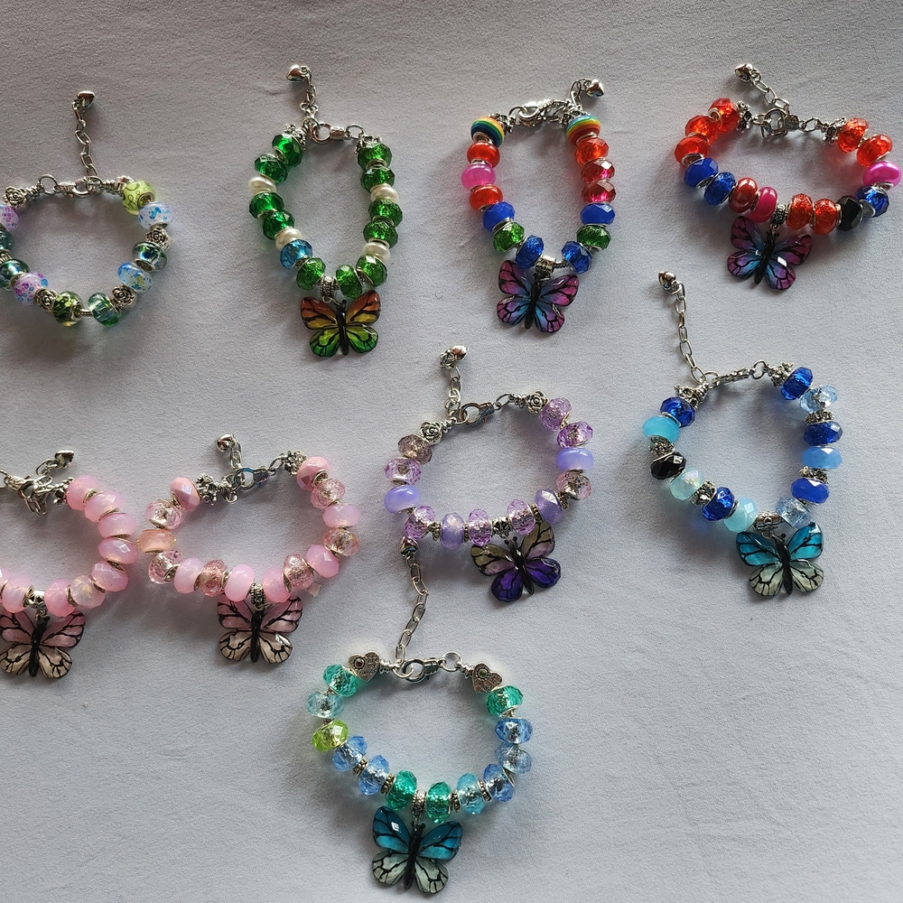 Colorful Butterfly Charm Bracelets ($10) For Each Bracelet . - Picture 4 of 10